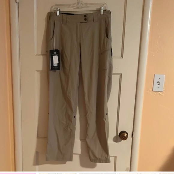 NWT Exofficio Nomad Khaki Cargo Pants Size 8 Long UPF 30+ - Picture 1 of 9